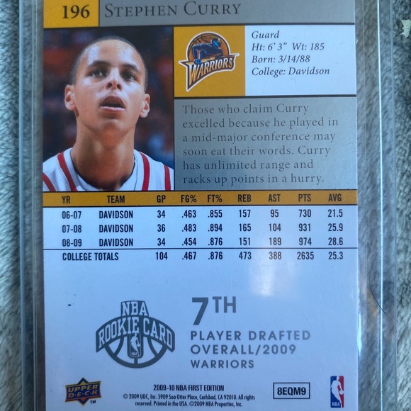 upper deck Stephen curry rookie card - Picture 2 of 2